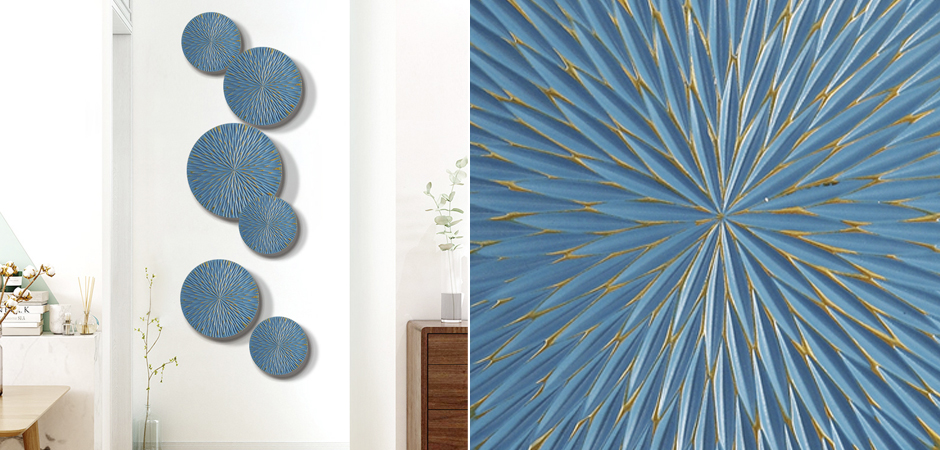 Арт-объект на стену Blue Discs Арт-объект на стену Blue Discs - Loft-Concept в Перми