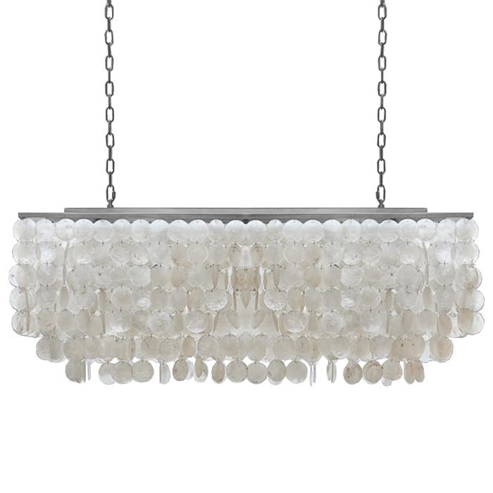 Люстра rectangle SHELL Chandelier 2 cascades Белый в Перми | Loft Concept 