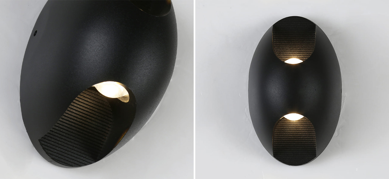 Овальное уличное бра Leschel - фото