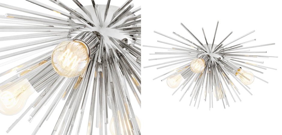 Потолочный светильник Ceiling Lamp Boivin Nickel Потолочный светильник Ceiling Lamp Boivin Nickel - Loft-Concept в Перми