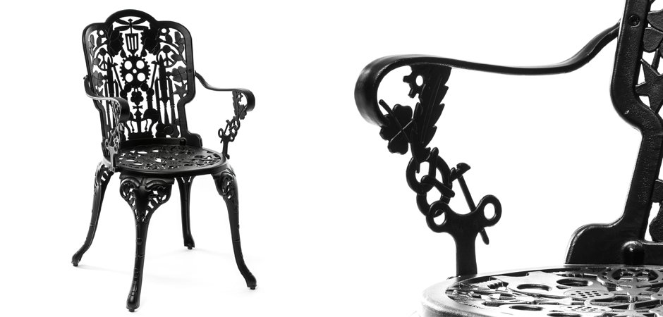 Стул Seletti Industry Collection ALUMINIUM ARMCHAIR – BLACK Стул Seletti Industry Collection ALUMINIUM ARMCHAIR – BLACK - Loft-Concept в Перми