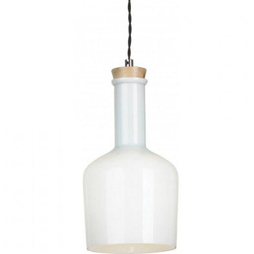 Подвесной светильник Glass Bottle Light 2 Белый в Перми | Loft Concept 