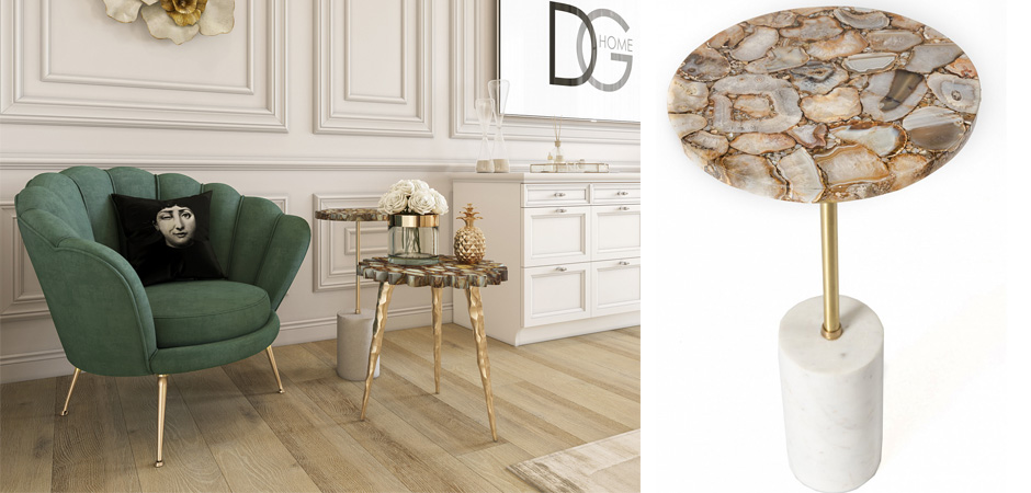 Приставной столик Agate & Marble Приставной столик Agate & Marble - Loft-Concept в Перми
