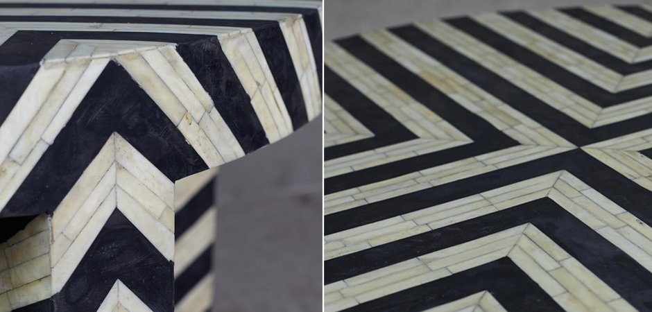 Кофейный стол Inlaid Bone Zigzag Кофейный стол Inlaid Bone Zigzag - Loft-Concept в Перми