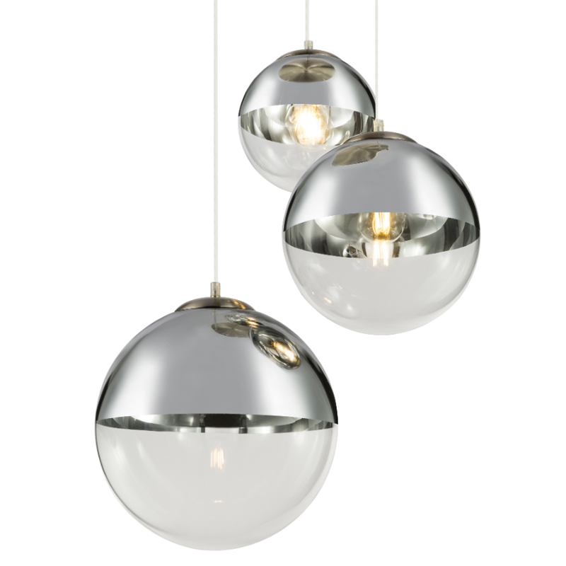 Светильник подвесной Mirror Ball Silver 1 плафон  Серебряный в Перми | Loft Concept 