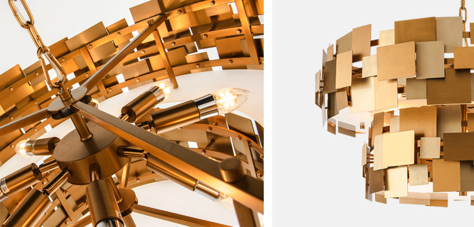 Люстра Gold Plate Chandelier 8 Люстра Gold Plate Chandelier 8 - Loft-Concept в Перми