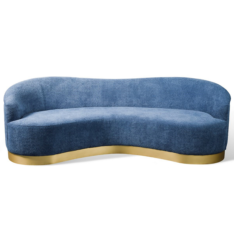 Диван Derby Sofa Синий Латунь Диван Derby Sofa Синий Латунь в Перми | Loft Concept