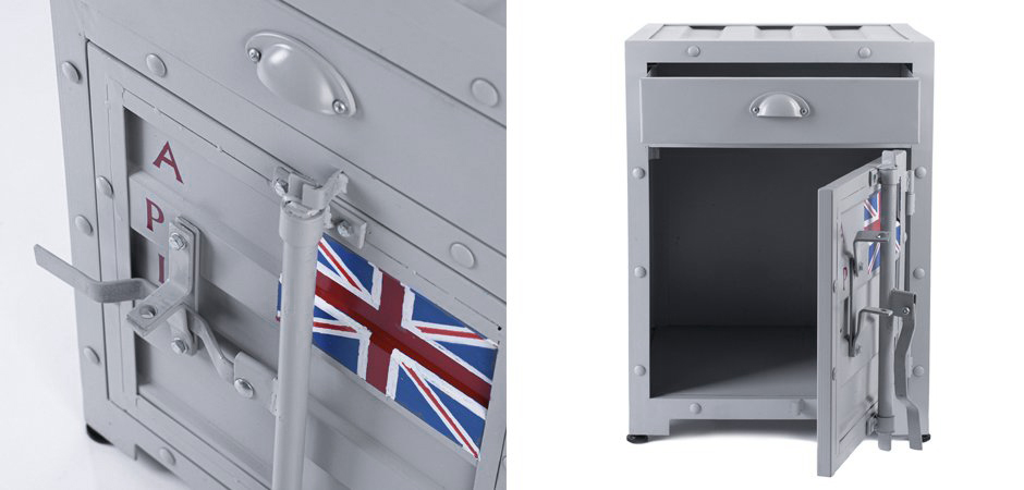 Тумба Union Jack с ящиком и дверью Тумба Union Jack с ящиком и дверью - Loft-Concept в Перми