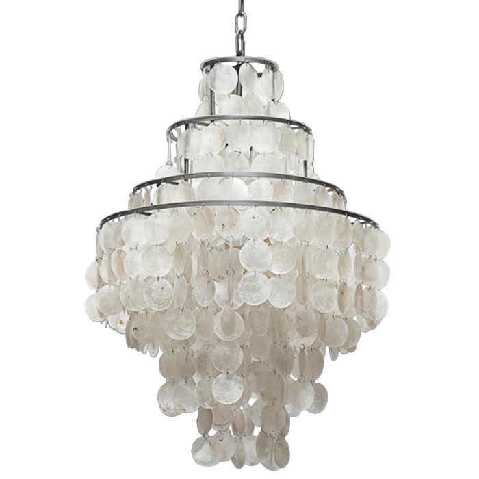 Люстра SHELL Chandelier 50 Белый в Перми | Loft Concept 