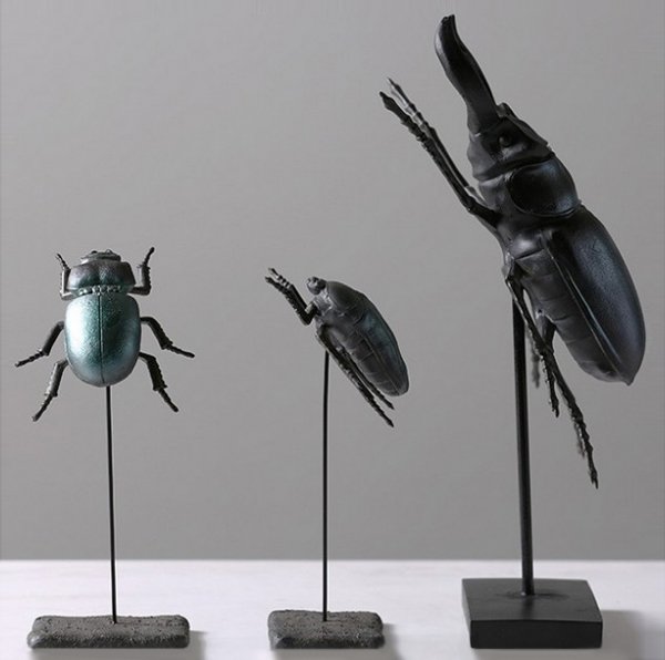 Статуэтка Beetle Family Черный в Перми | Loft Concept 