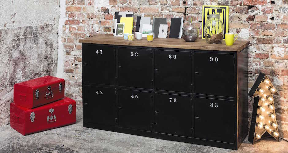 Комод в стиле Лофт с 8-ю дверцами Industrial Rust Eight Chest Комод в стиле Лофт с 8-ю дверцами Industrial Rust Eight Chest - Loft-Concept в Перми