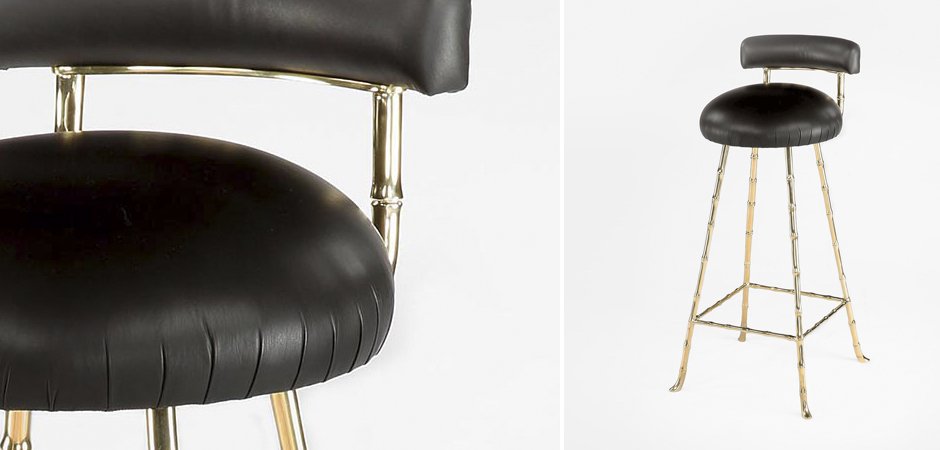 Барный стул High Upholstered Bar Stool Барный стул High Upholstered Bar Stool - Loft-Concept в Перми