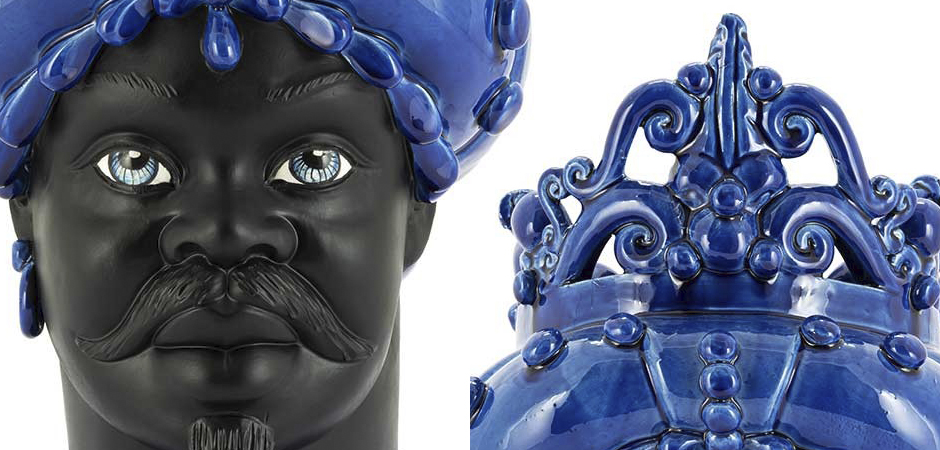 Ваза VASE MORO MAN MED. MAT Blue Ваза VASE MORO MAN MED. MAT Blue - Loft-Concept в Перми