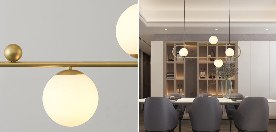 Люстра Horizontal Balls Balance Brass 4 Люстра Horizontal Balls Balance Brass 4 - Loft-Concept в Перми