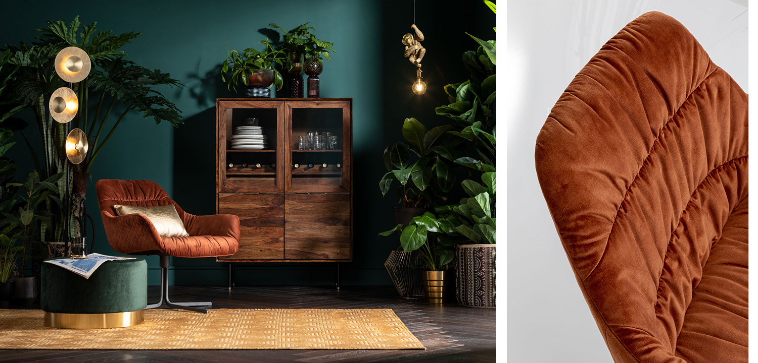 Кресло вращающееся Cinnamon Honeycomb - фото №1