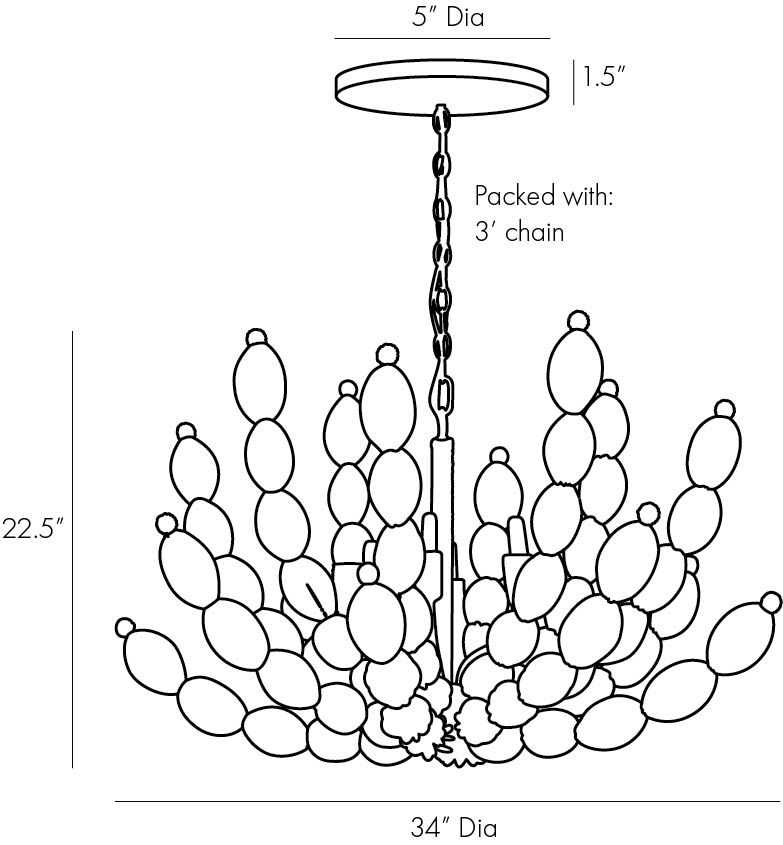 Люстра Arteriors INDI CHANDELIER в Перми