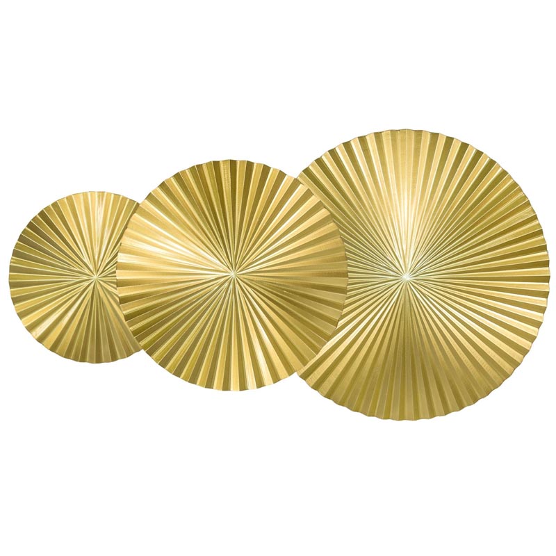 Арт-объект Apollo Gold Wall Plaque Disc 3 Золотой в Перми | Loft Concept 