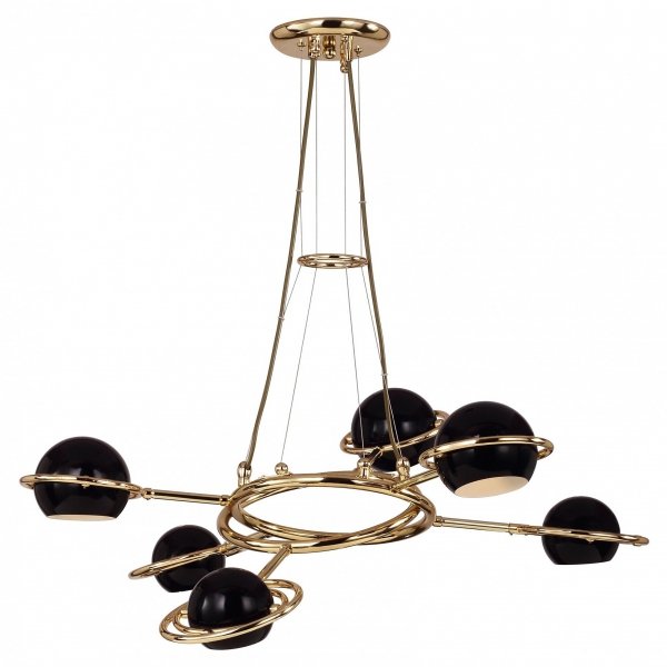 Люстра Delightfull Cosmo Suspention Light Black 6 Черный в Перми | Loft Concept 