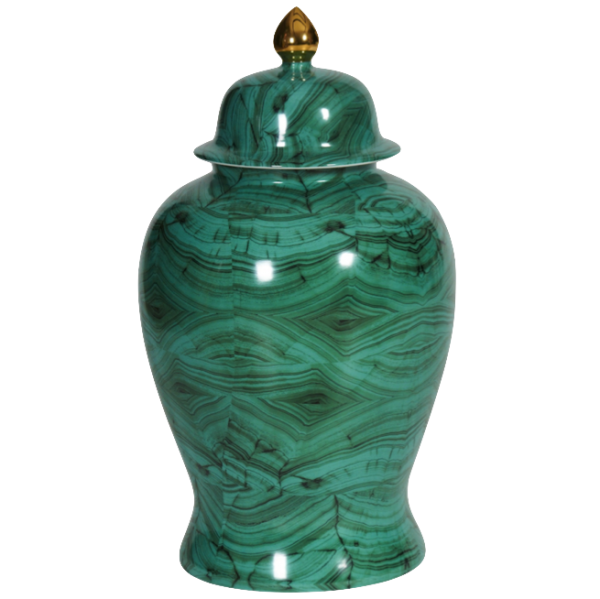 Ваза с крышкой Malachite Vase Малахит в Перми | Loft Concept 