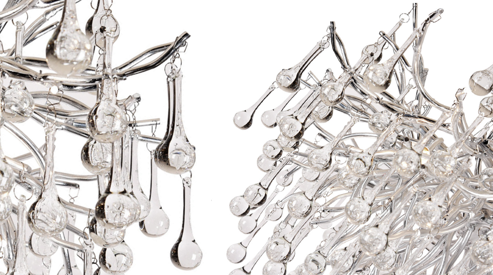 Люстра Droplet Chandelier Silver 80 Люстра Droplet Chandelier Silver 80 - Loft-Concept в Перми