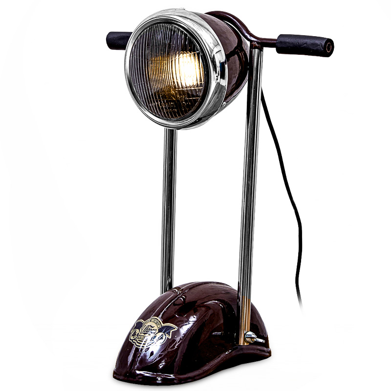 Настольная лампа Moto Loft Table lamp Бургундский красный в Перми | Loft Concept 