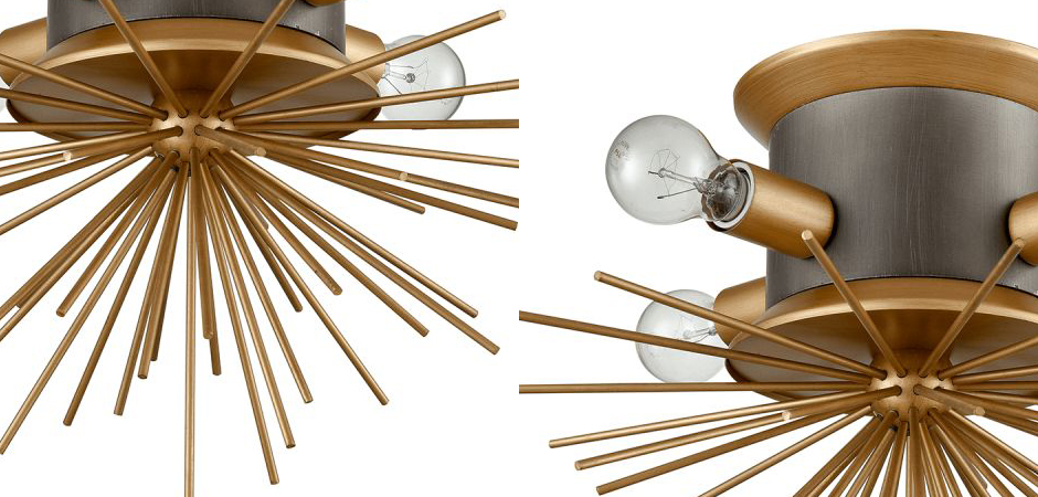 Потолочный светильник Hedgehog Brass Chandelier Потолочный светильник Hedgehog Brass Chandelier - Loft-Concept в Перми