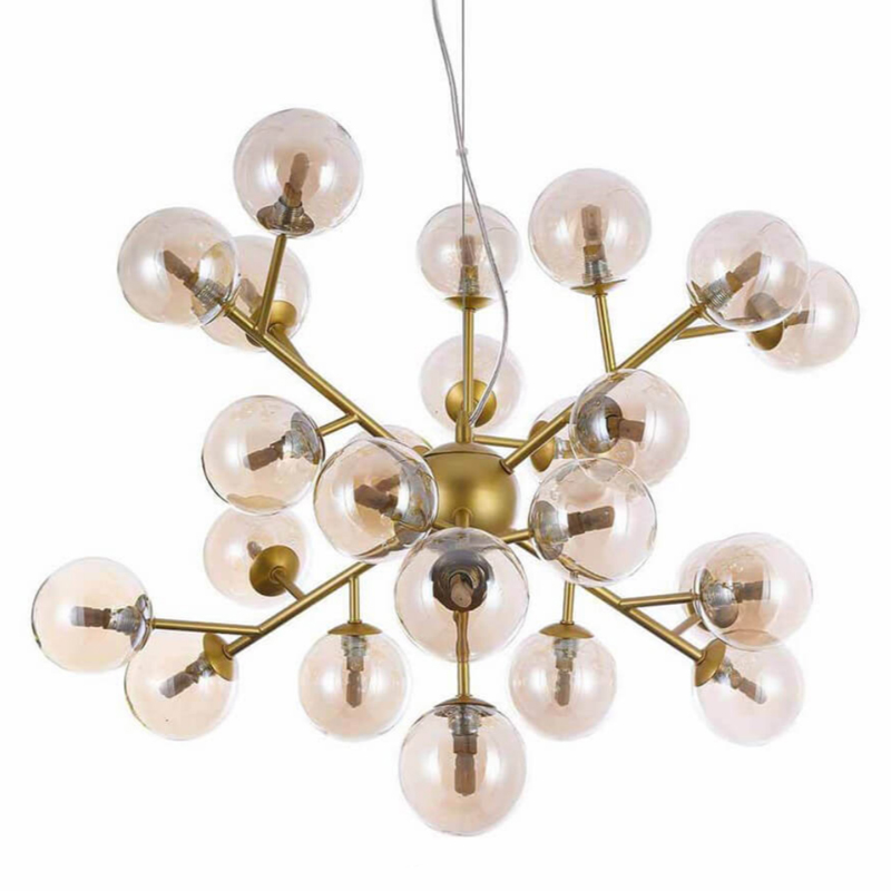 Люстра Berries Chandelier Amber 65 матовое золото Янтарь (Amber) в Перми | Loft Concept 