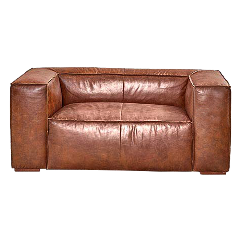 Диван Leather Softness Sofa Коричневый в Перми | Loft Concept 