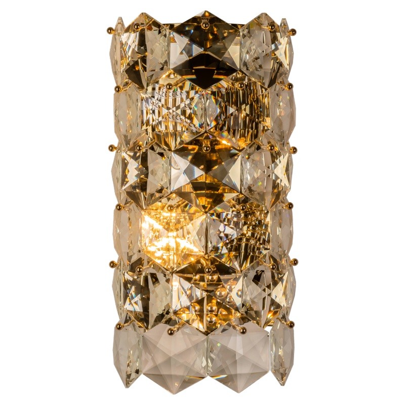 Бра Tiers Crystal Light Ermitage Wall Lamp Прозрачное Стекло Золотой в Перми | Loft Concept 