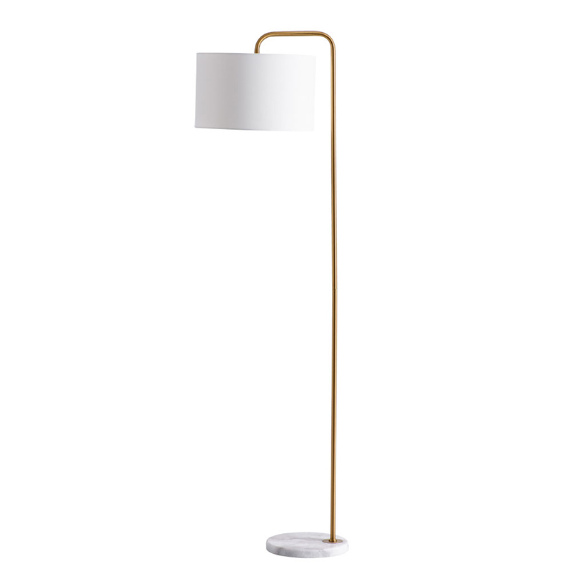 Торшер Randers Floor Lamp Белый Золотой в Перми | Loft Concept 