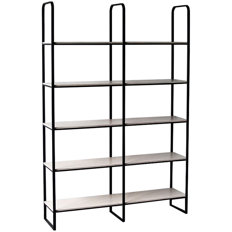 Стеллаж Barnett Industrial Metal Rust Rack Древесина Черный в Перми | Loft Concept 