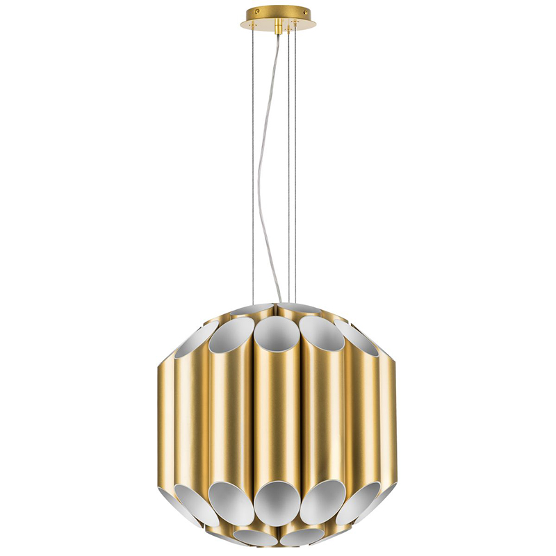 Люстра Garbi Gold Pipe Organ Chandelier 44 Золотой Белый в Перми | Loft Concept 