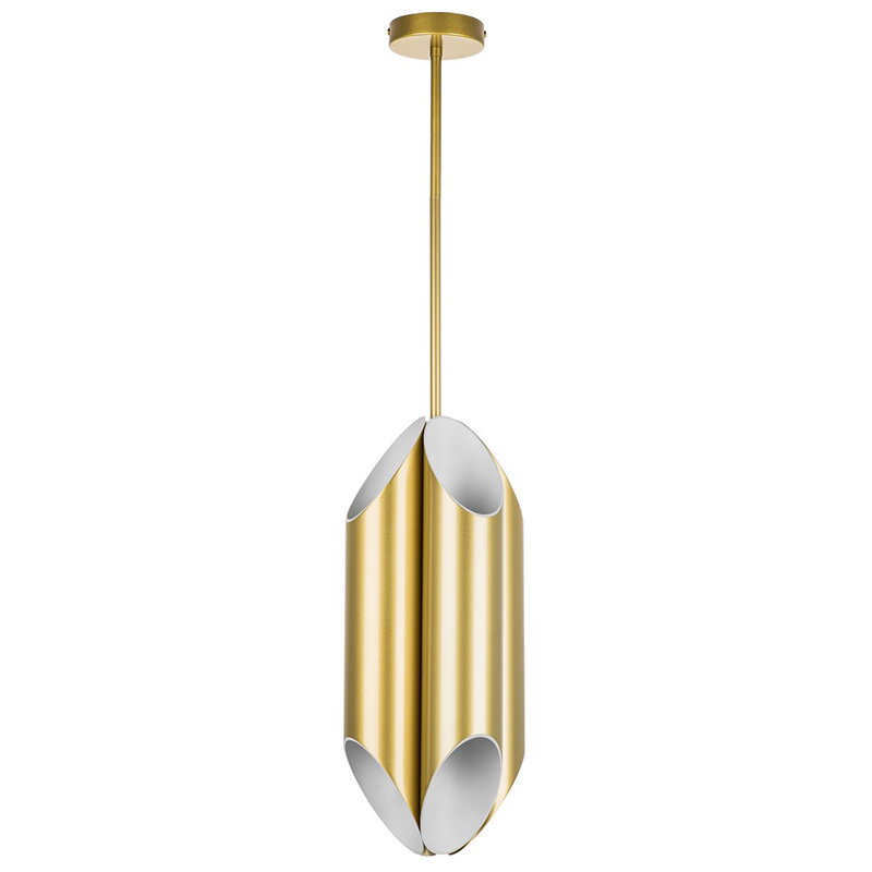 Подвесной светильник Garbi Gold Pipe Organ Hanging Lamp Золотой Белый в Перми | Loft Concept 