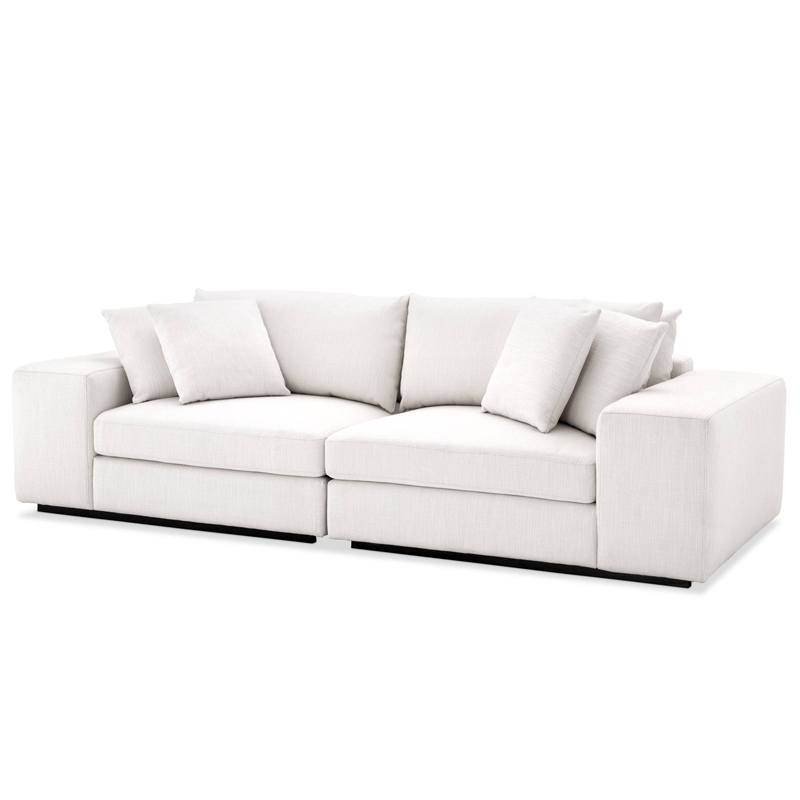 Диван Eichholtz Sofa Vista Grande white Белый Черный в Перми | Loft Concept 