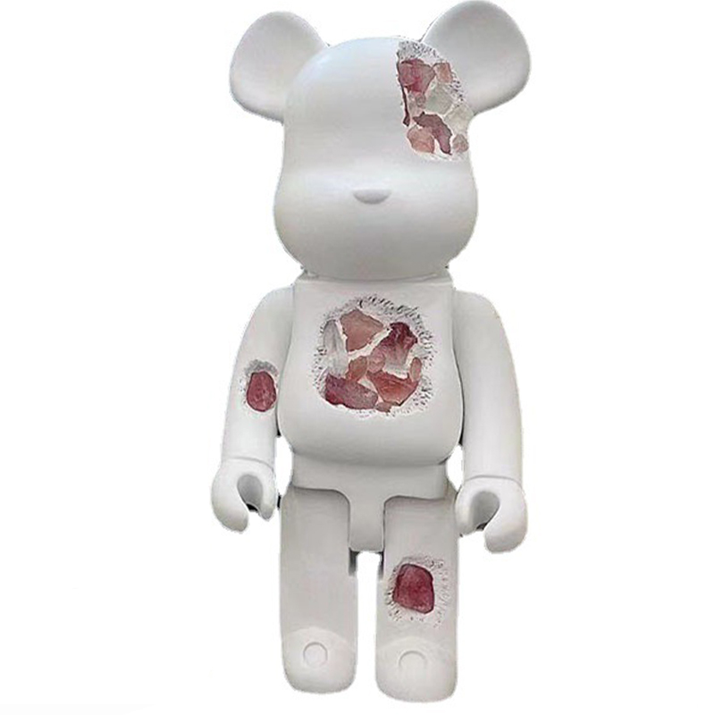 Статуэтка Bearbrick Pink Crystal Белый Розовый пастельный в Перми | Loft Concept 