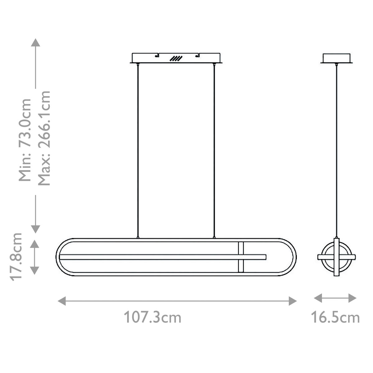 Подвесной светильник с вытянутой овальной формой Eurofase в Перми