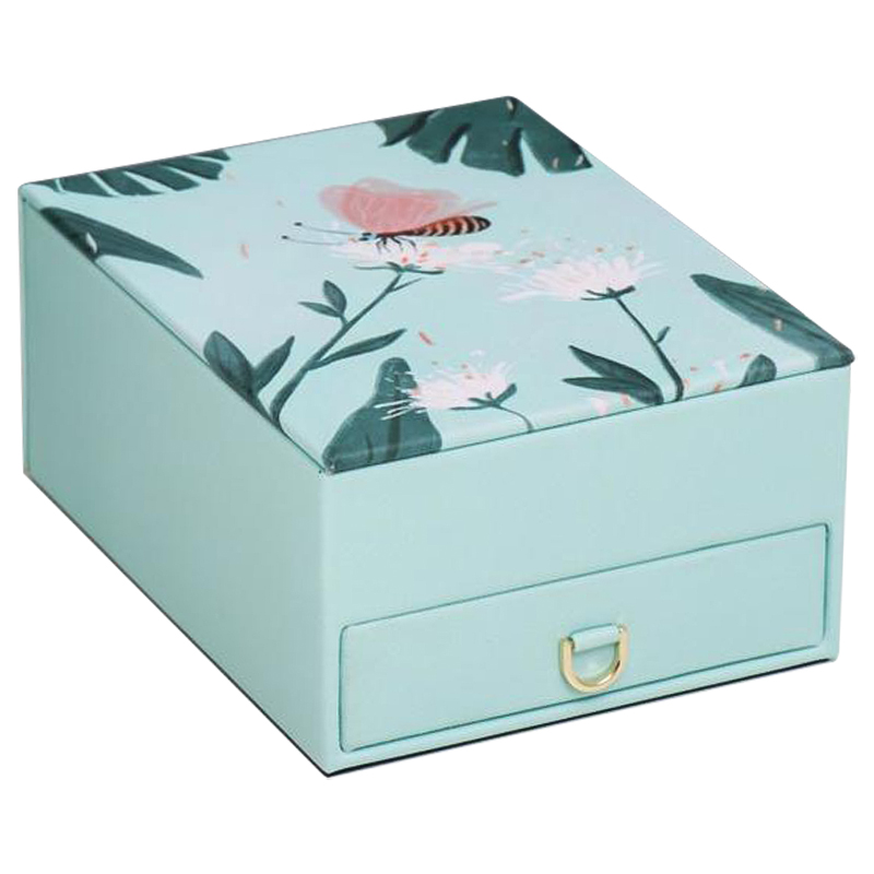 Шкатулка Butterfly And Flowers Box Мятный Зеленый в Перми | Loft Concept 