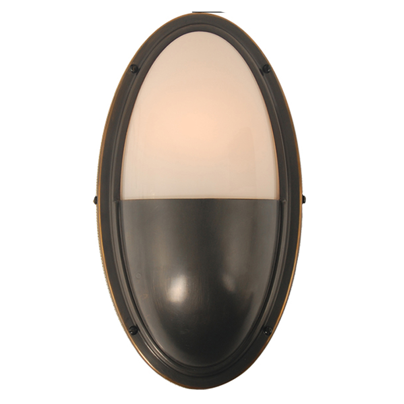 Бра Benita Loft Sconce black Черный Белое матовое стекло в Перми | Loft Concept 