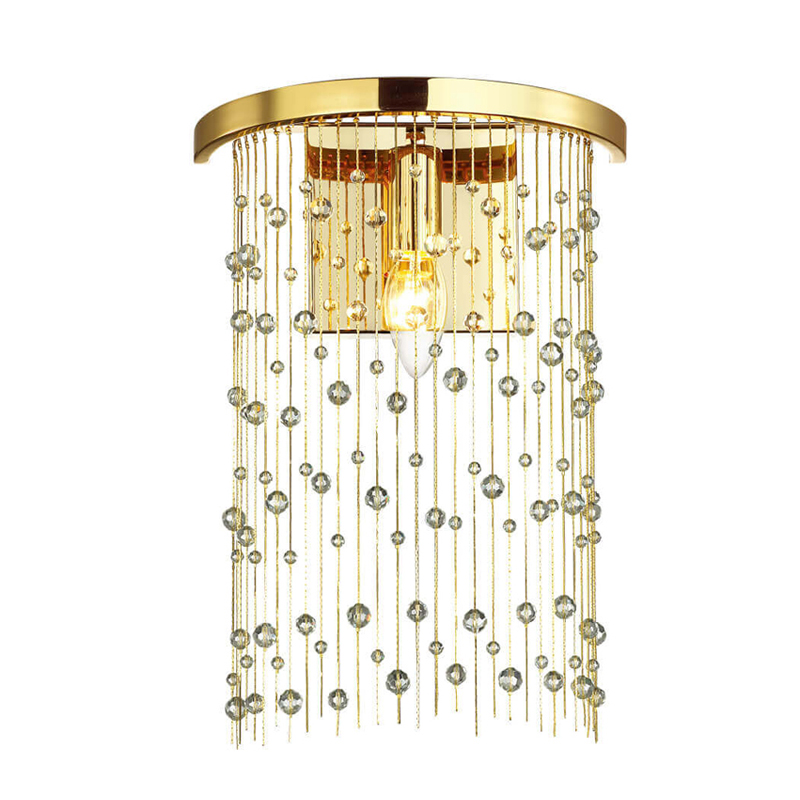 Бра Hailstorm Rain Wall lamp gold Прозрачный (Transparent) Золотой в Перми | Loft Concept 