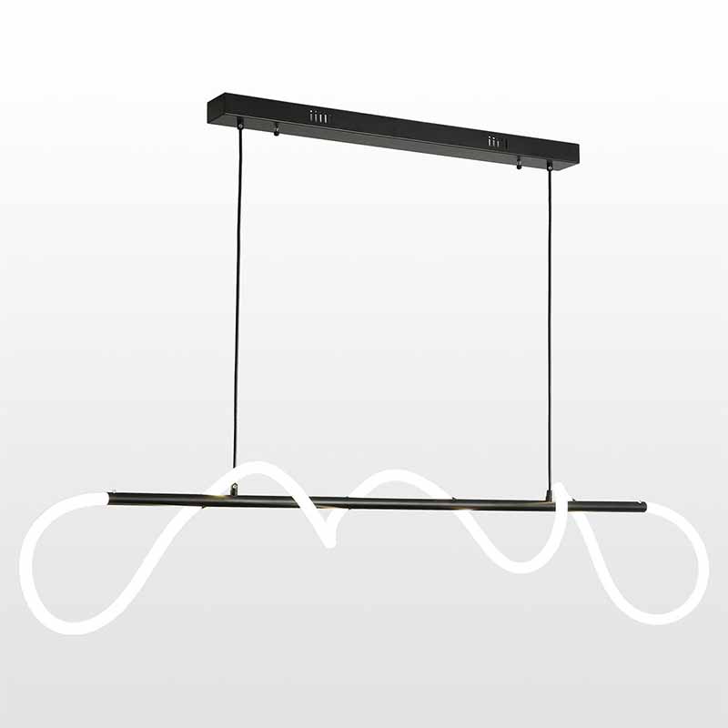 Люстра Luke Lampco Tracer Chandelier Black Line Белый Черный в Перми | Loft Concept 