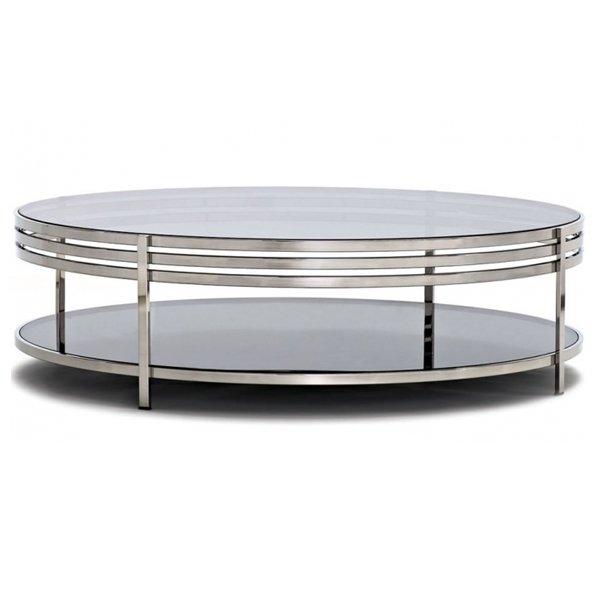 Столик Ula Round coffee table ULA002 Нержавеющая сталь в Перми | Loft Concept 