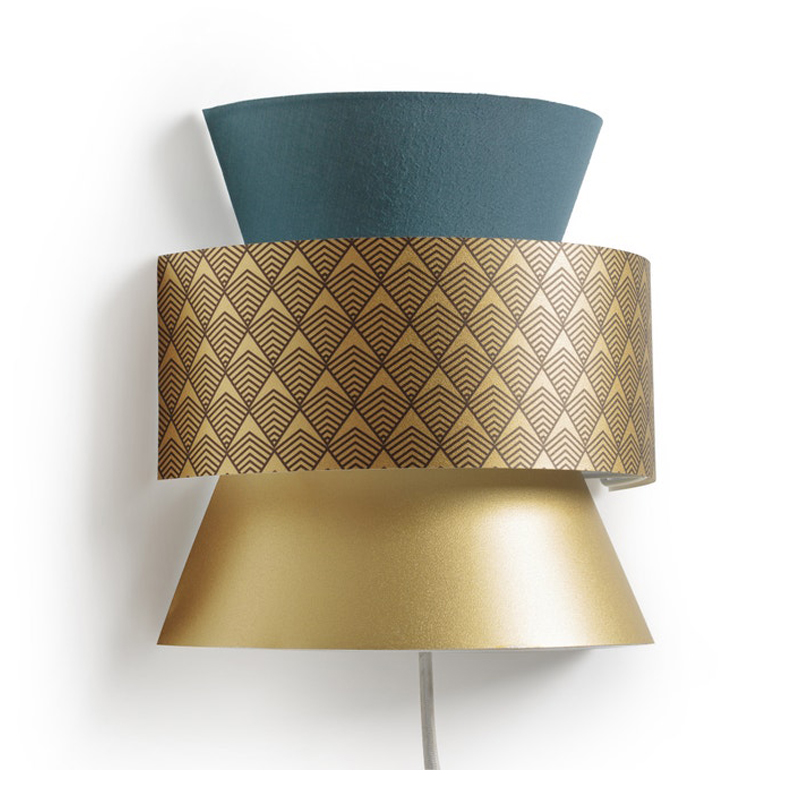 Бра Sconce Blue & Gold Синий Золотой в Перми | Loft Concept 