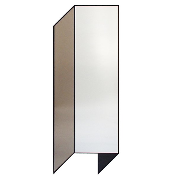 Зеркало Bower Fold Floor Shape Mirror Прозрачный Черный Серый в Перми | Loft Concept 