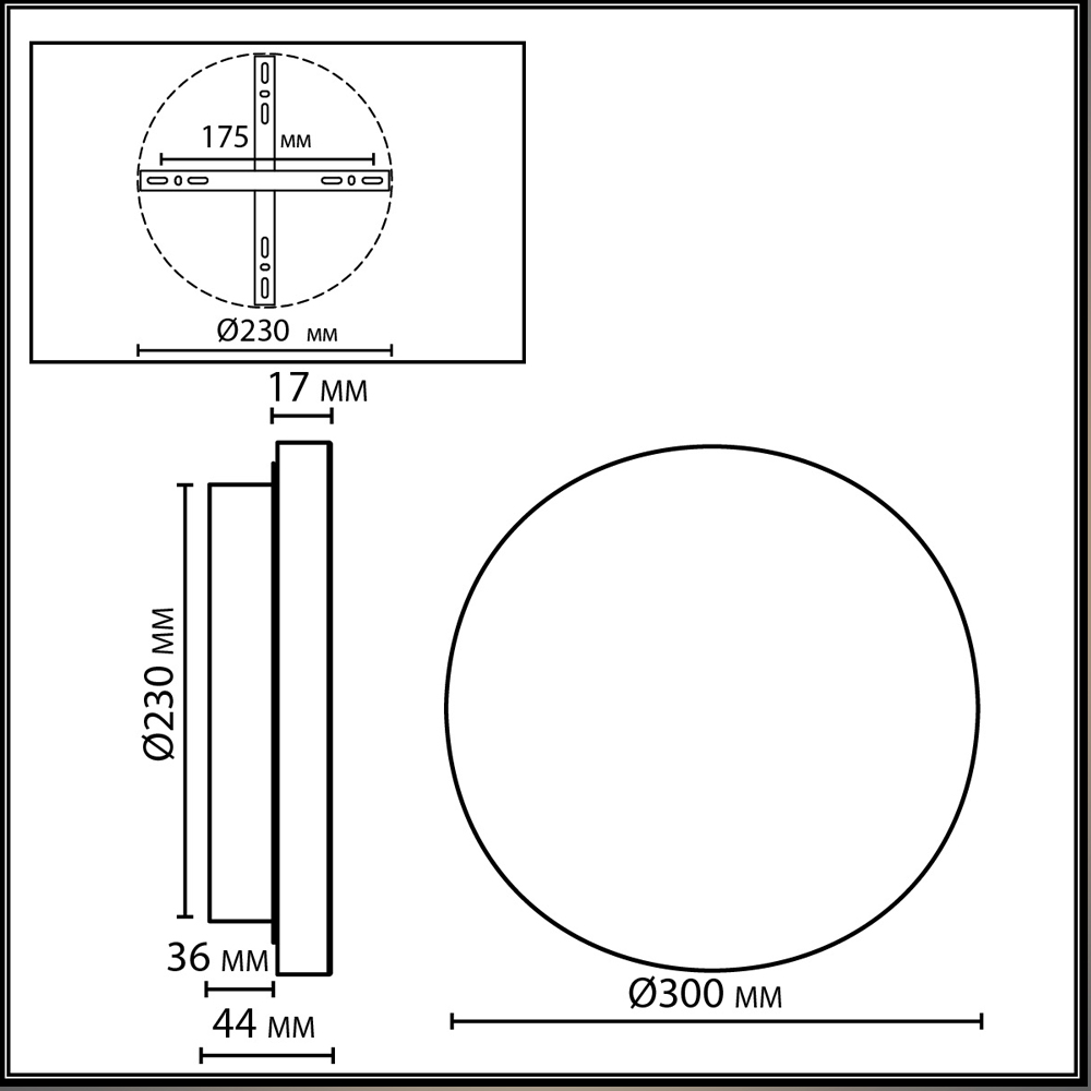 Бра круглое натуральная Пробка Natural Cork в Перми