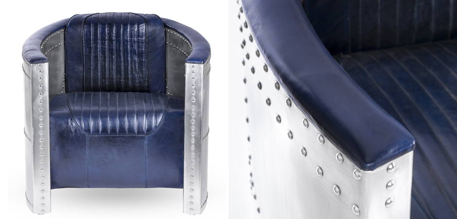 Кресло Aviator Tomcat chair Blue Кресло Aviator Tomcat chair Blue - Loft-Concept в Перми
