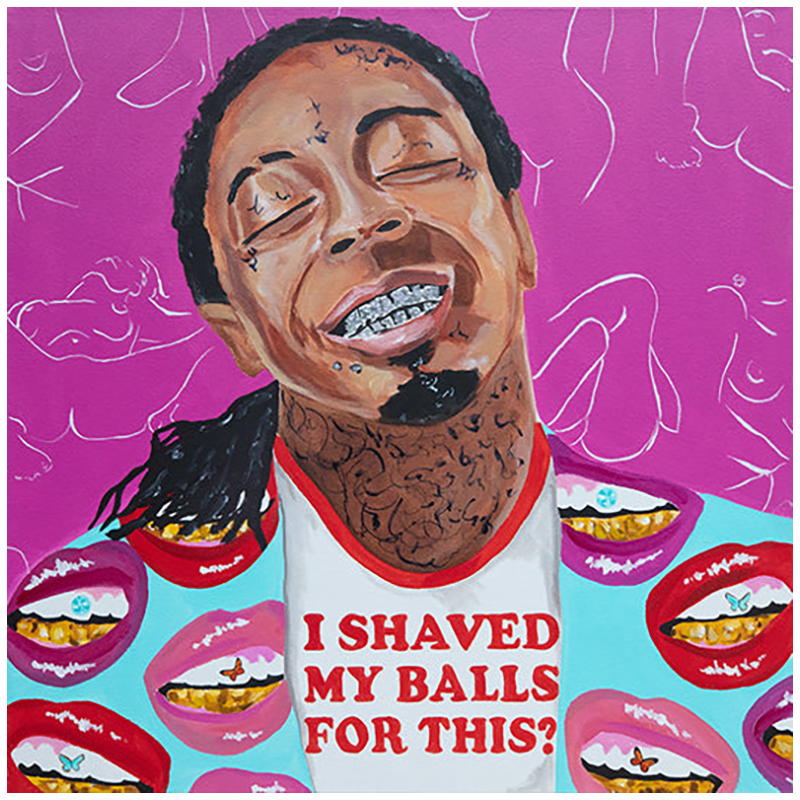 Картина Lil Wayne "I Shaved My Balls for This?" Мульти в Перми | Loft Concept 