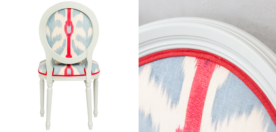 Стул Ikat Pattern с белым основанием Стул Ikat Pattern с белым основанием - Loft-Concept в Перми