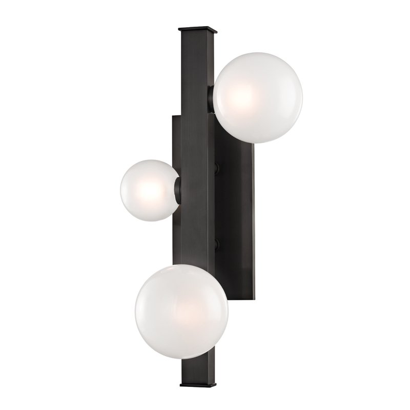 Бра Hudson Valley 8703-OB Mini Hinsdale 3 Light Wall Sconce Темная бронза в Перми | Loft Concept 