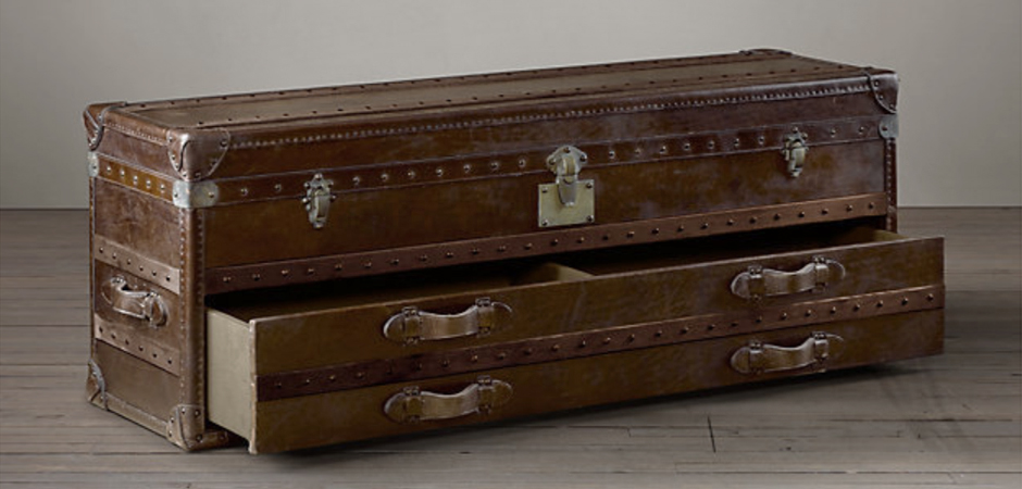 Restoration Hardware Mayfair Steamer Trunk Low Chest Restoration Hardware Mayfair Steamer Trunk Low Chest - Loft-Concept в Перми