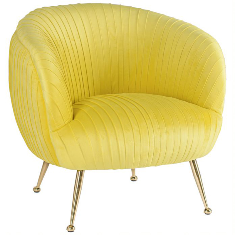 Кресло SOUFFLE CHAIR yellow Желтый матовое золото в Перми | Loft Concept 